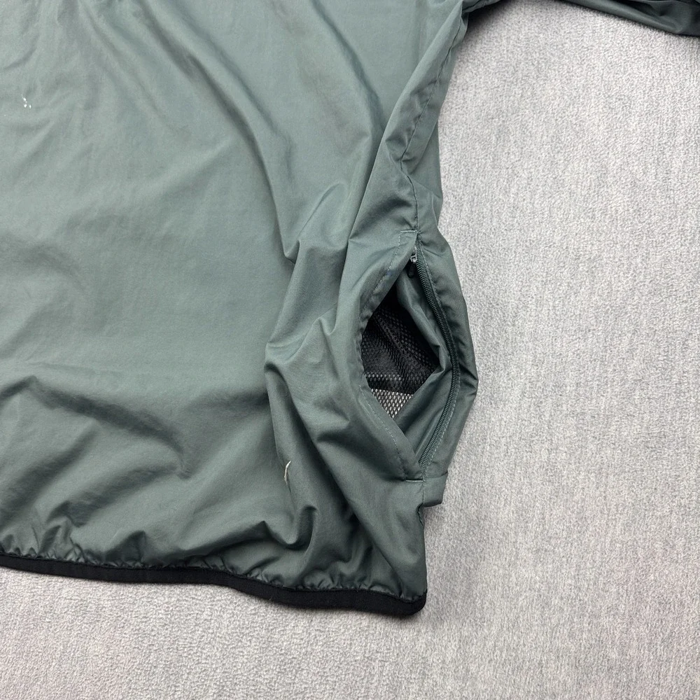 Vintage Nike Jacket Mens 2XL Green Windbreaker‎ 1/2 Zip Running Track Pullover